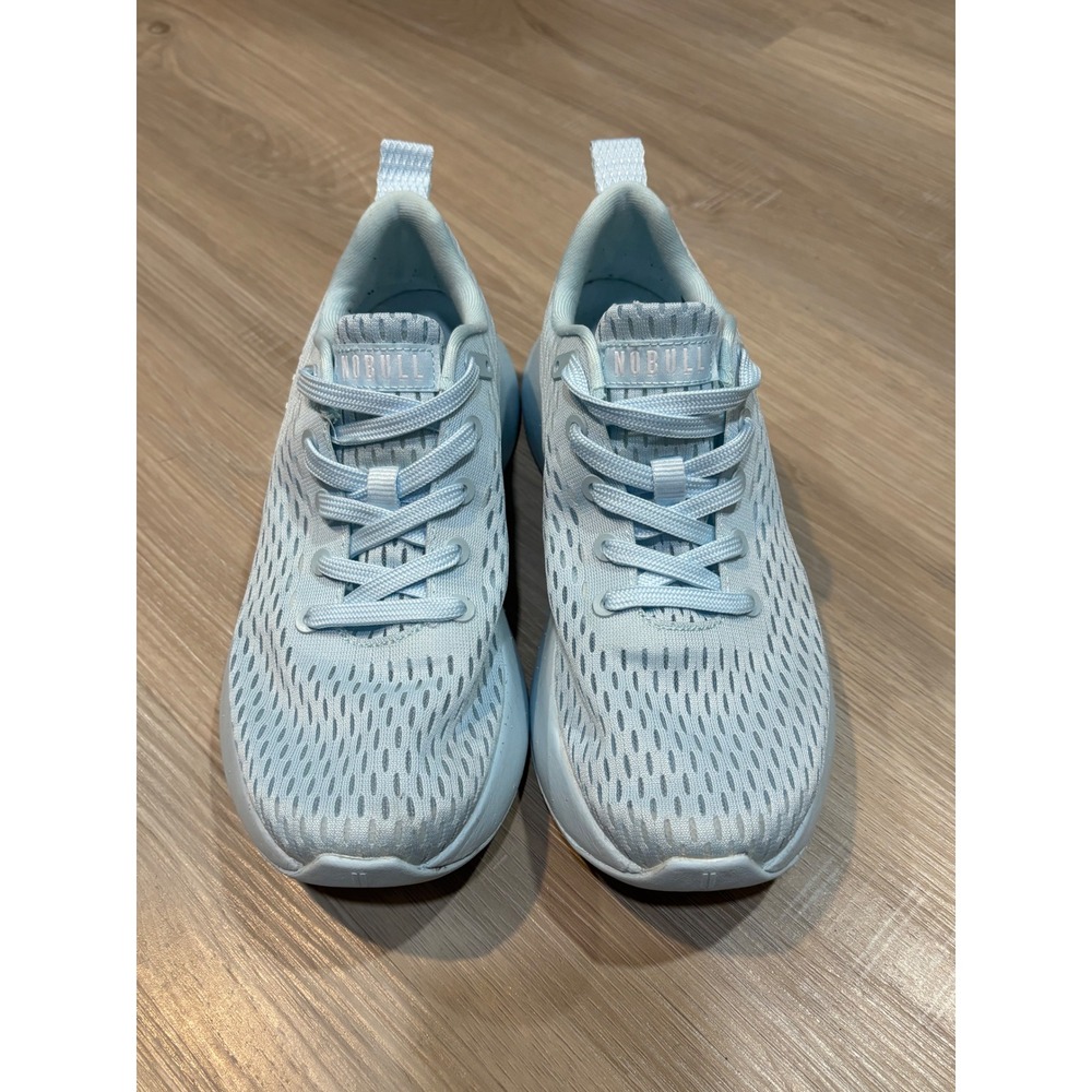 NOBULL Mesh Runner Light Blue Womens Training Shoes Size 8.5 Low Top Sneakers - Picture 2 of 6